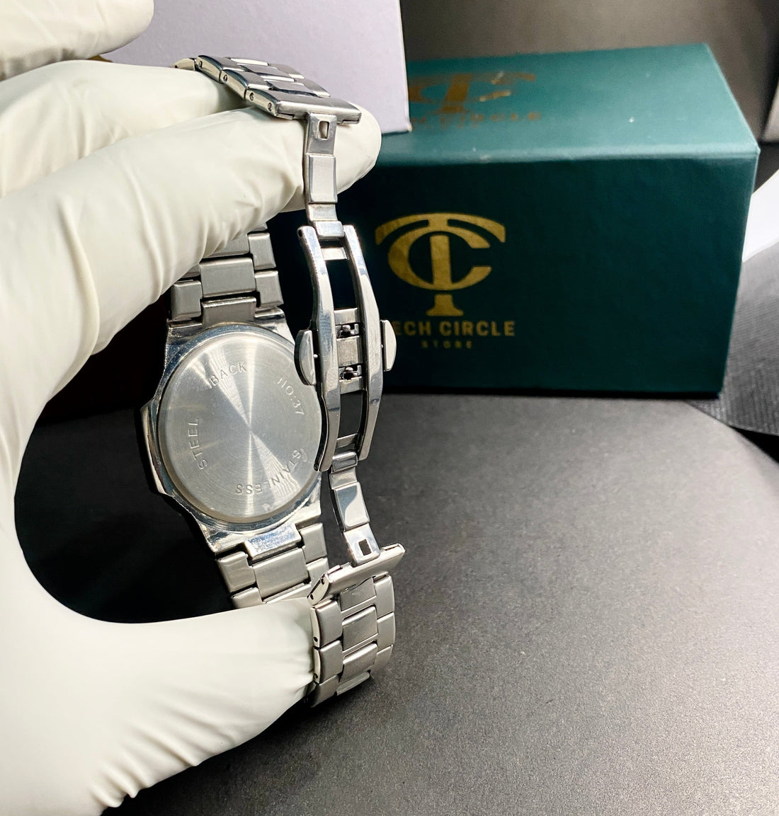 Patek Luxury Diamond Silver & Royal Blue Watch noblistic 