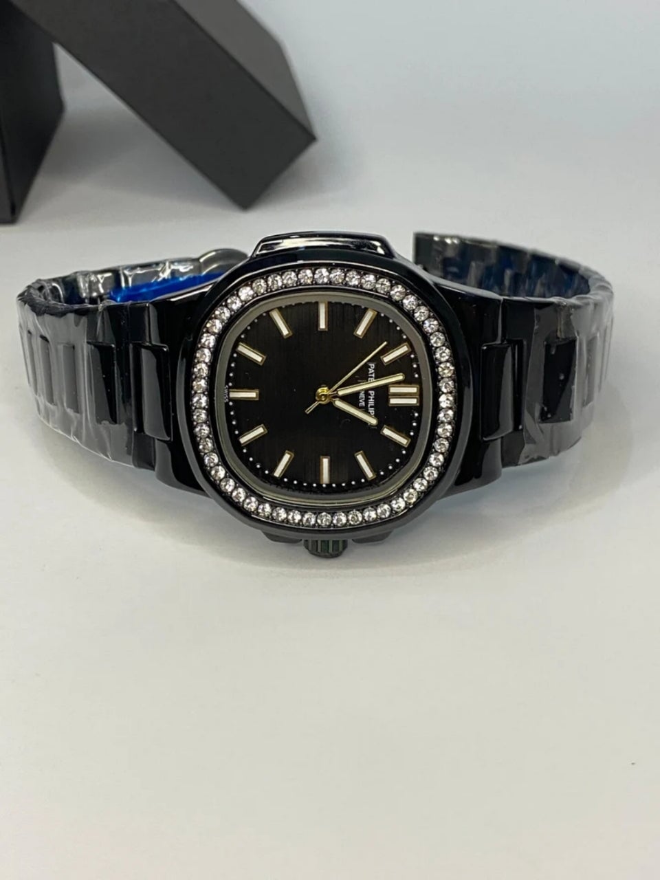 Patek Luxury Black Diamond Watch