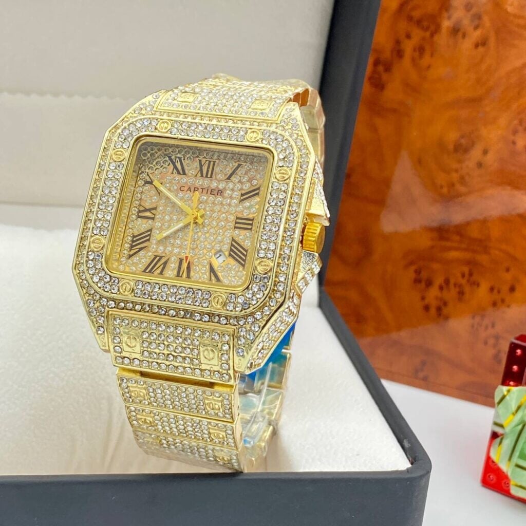 Gold Diamond Luxury Watch noblistic 